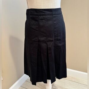 ZARA Basics Black Pleated Midi Skirt